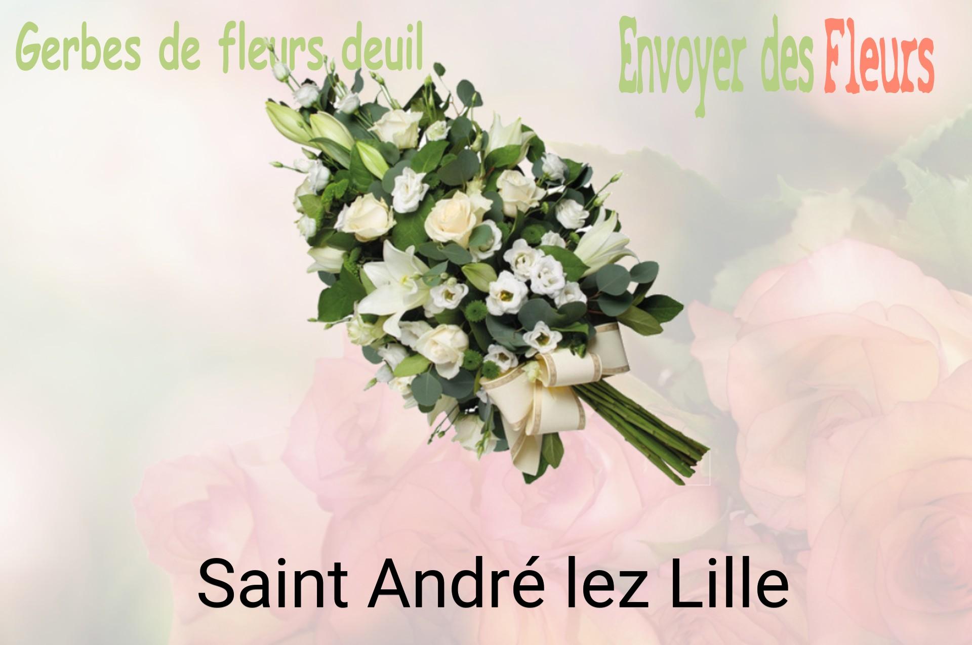 Gerbe de fleurs de deuil livrée à Saint-André-lez-Lille